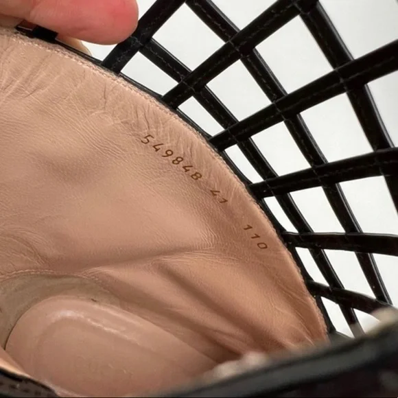 Black Gucci 2021 leather caged heeled damir lattice boots - Picture 4 of 7